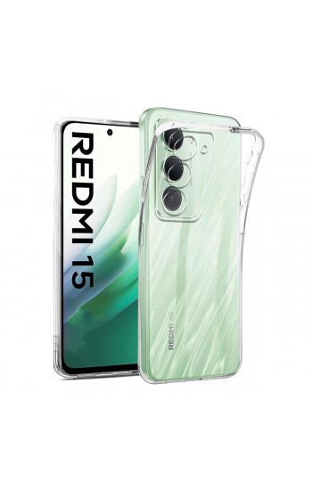 Xiaomi Redmi 15 Kılıf Silikon Şeffaf Kapak…