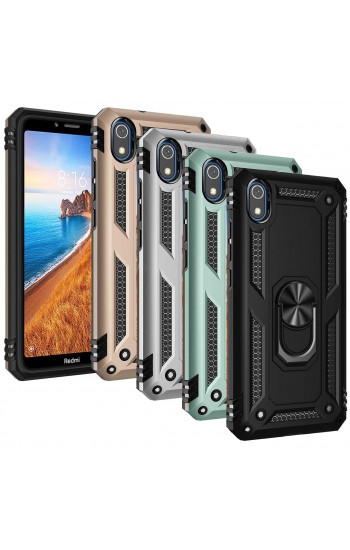 Xiaomi Redmi 7A Kılıf Panzer Ring Tam Koruma Arka Kapak…