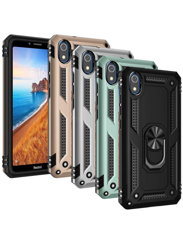 Xiaomi Redmi 7A Kılıf Panzer Ring Tam Koruma Arka Kapak…