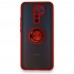 Xiaomi Redmi 9 Kılıf Montrea Ring Yüzük Stantlı Kapak