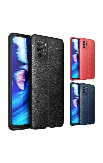 Xiaomi Redmi Note 10 4G Kılıf Focus Deri Desen Silikon Arka Kapak… Xiaomi Redmi Note 10 4G Kılıf Focus Deri Desen Silikon Arka Kapak…