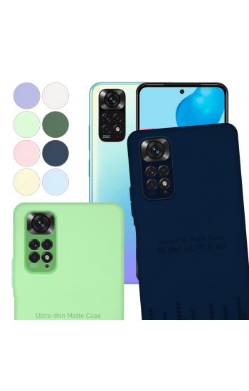 Xiaomi Redmi Note 11 / Note 11S Kılıf Kamera Korumalı Mat Ultra İnce Kapak