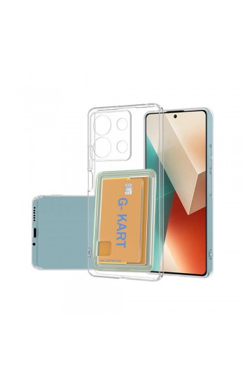 Xiaomi Redmi Note 13 4G Kılıf Cardy Şeffaf Kartlık Cepli Kapak…