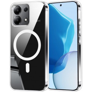 Xiaomi Redmi Note 13 4G Kılıf Combo Seri Magsafe Özellikli Sararmaz Sert Şeffaf Kapak