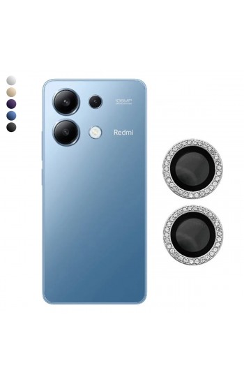 Xiaomi Redmi Note 13 Pro 4G Taşlı Metal Kamera Lens Koruyucu Set