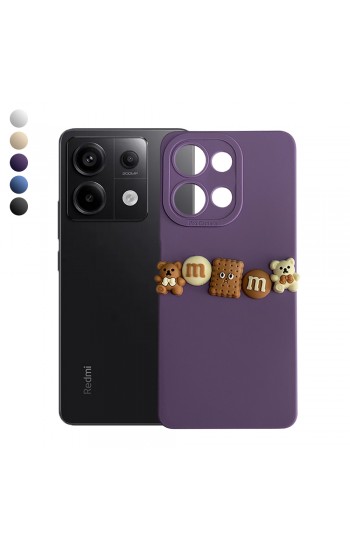 Xiaomi Redmi Note 13 Pro 5G Kılıf 3D M Bear Kamera Korumalı Silikon Kapak