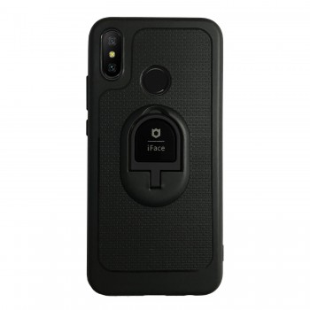 Xiaomi Redmi Note 6 PRO - iFace Yüzük Tutuculu Arka Kapak Halka-Siyah