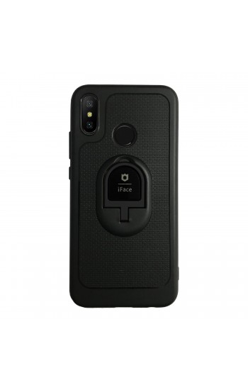 Xiaomi Redmi Note 6 PRO - iFace Yüzük Tutuculu Arka Kapak Halka-Siyah&hellip;