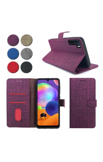Xiaomi Redmi Note 8 Kılıf FitCase Fabric Kapaklı Cüzdanlı&hellip;