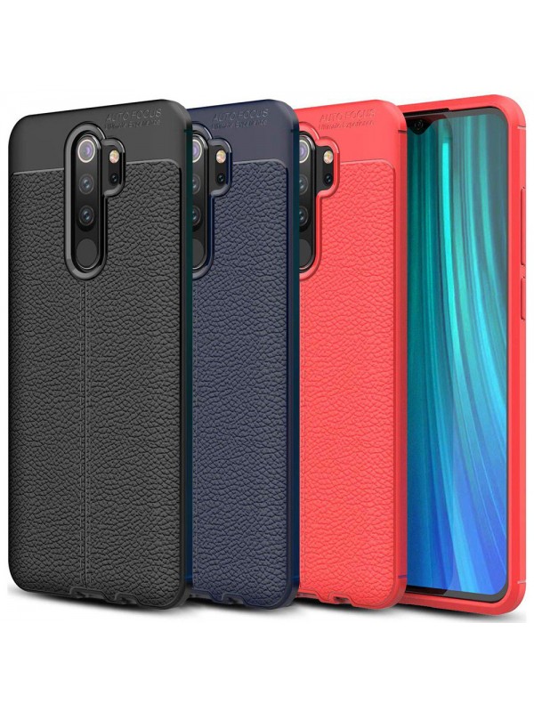 Xiaomi Redmi Note 8 Pro Kılıf Focus Deri Desen Silikon Arka Kap…
