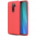 Xiaomi Redmi Note 8 Pro Kılıf Focus Deri Desen Silikon Arka Kapak
