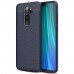 Xiaomi Redmi Note 8 Pro Kılıf Focus Deri Desen Silikon Arka Kapak